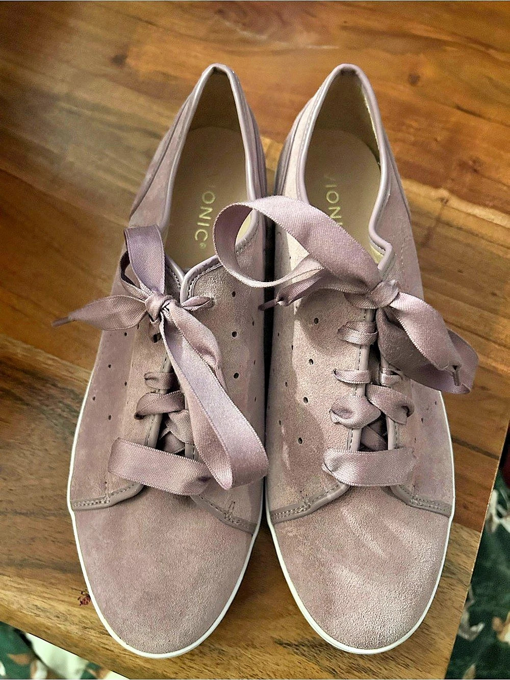 Vionic City Walk Sneaker Ribbon Lace-Up Sneakers in Purple